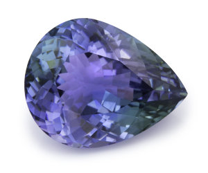 peacock tanzanite pear cut gemstone peacock tanzanite pear cut gemstone
